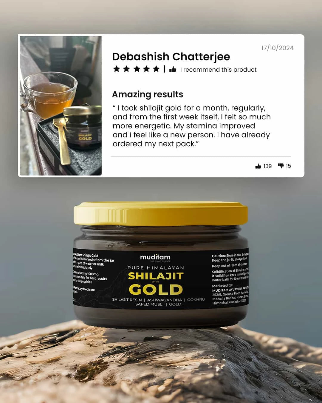 Shilajit with Gold