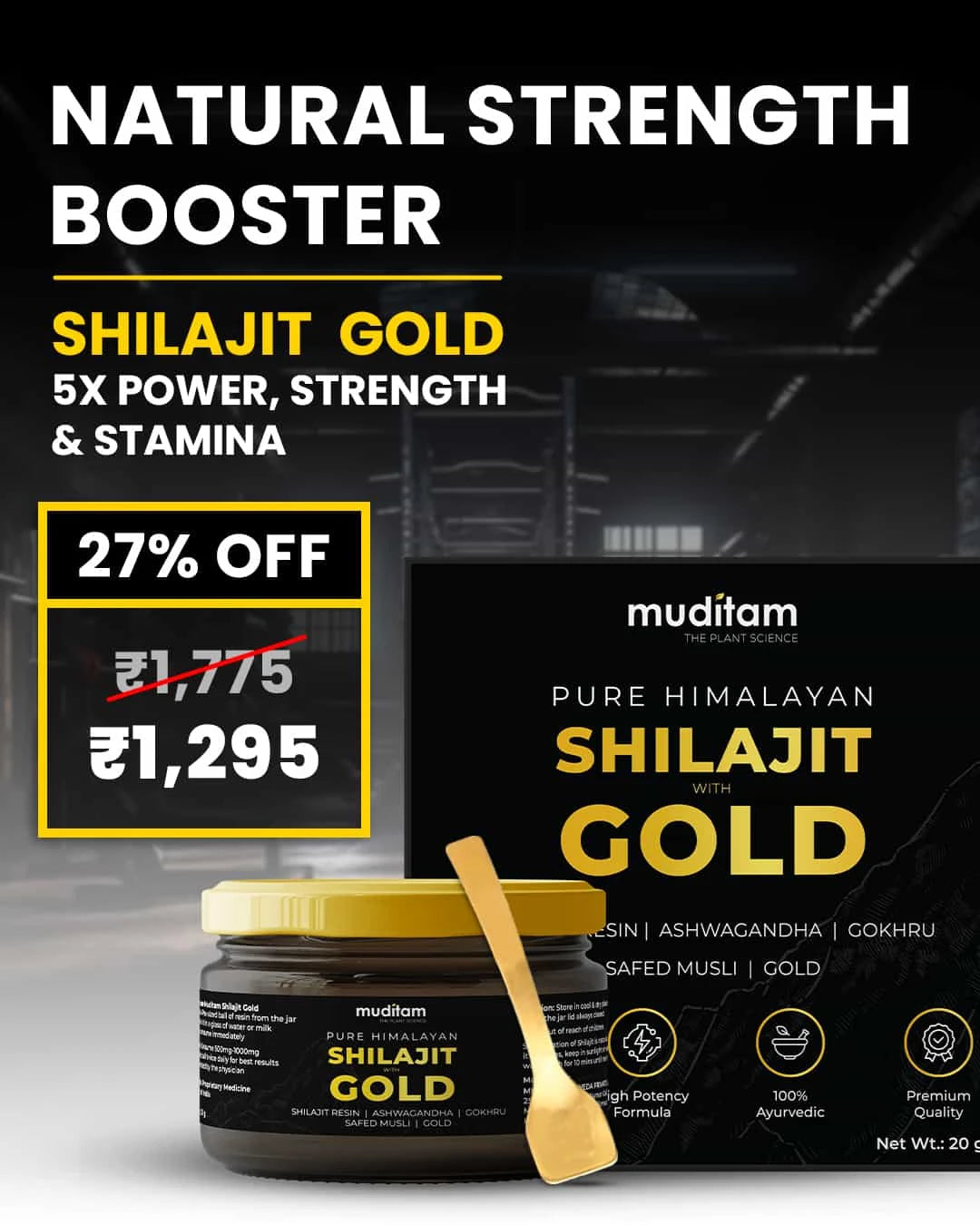 Shilajit with Gold