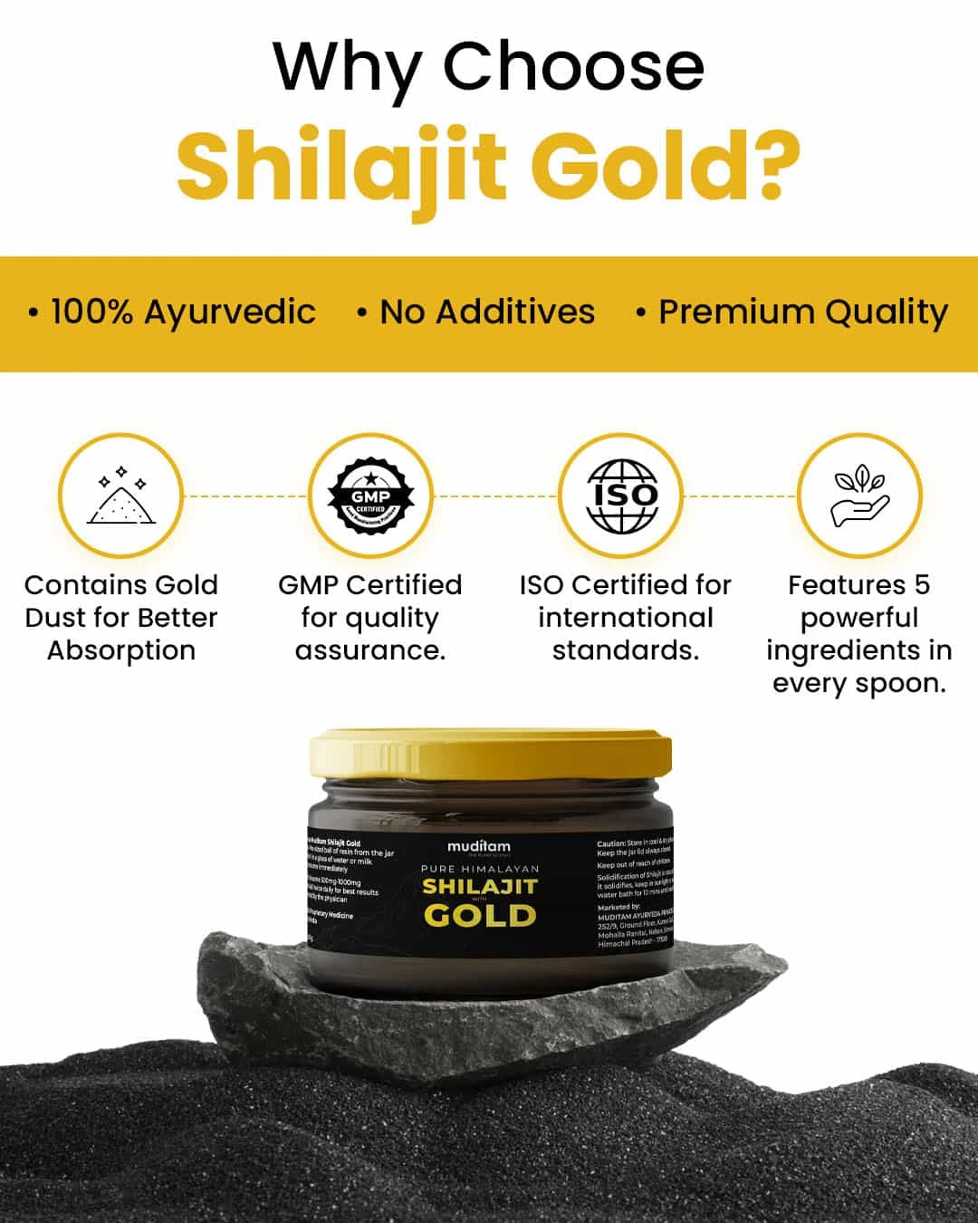 Shilajit with Gold